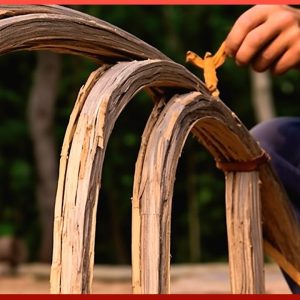Man Makes Amazing PRIMITIVE Bow Only Using Natural Materials | by @clayhayeshunter