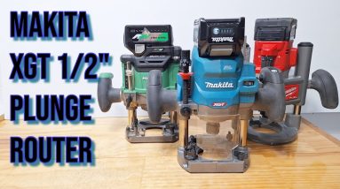 Makita 40v 1/2" Router takes on Plunge Routers from Milwaukee and HiKoki (Metabo HPT)
