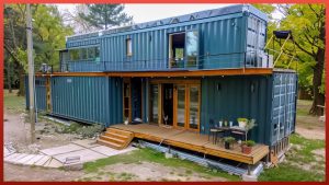 Building DOUBLE Shipping Container Home with Amazing Terrace | Start to Finish @mlgkontejneri3283