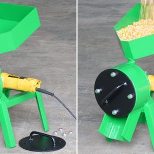 Angle Grinder HACK - How To Make Simple Homemade Hammer Mill For Corn Grinding | Diy Corn Grinder