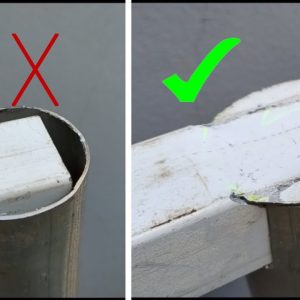 New way to create 90 degree right angles | Cover the end of the round tube perfectly!